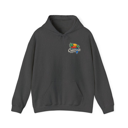 California Vibes Unisex Heavy Blend Hooded Sweatshirt - Cozy Beachwear, Summer Gift, Chill Fashion, Surf Style, Casual Layer