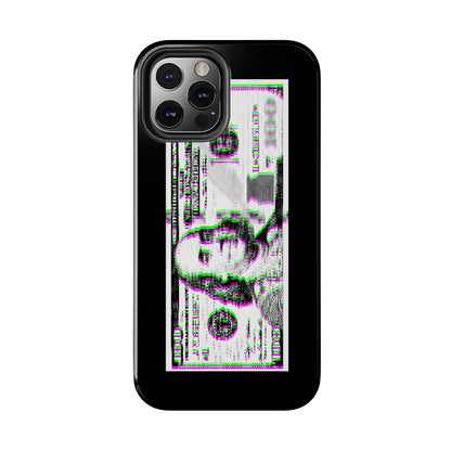 100 Dollars Bill - Green/Magenta Glitch - Phone Case