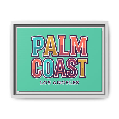 Palm Coast - Los Angeles - Framed Canvas