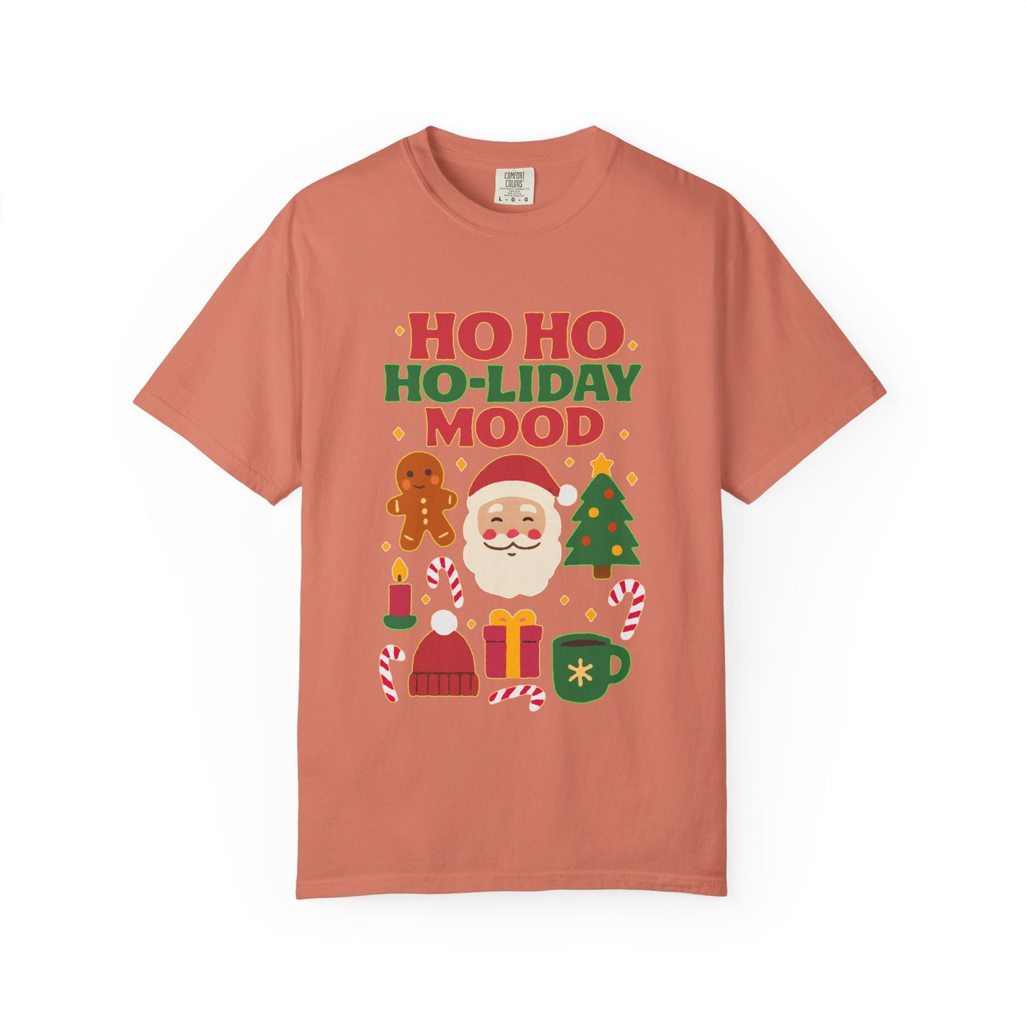 Festive Unisex T-Shirt, Ho Ho Ho-liday Mood, Christmas Shirt, Holiday Wear, Gift for Him/Her, Cozy Season Tee