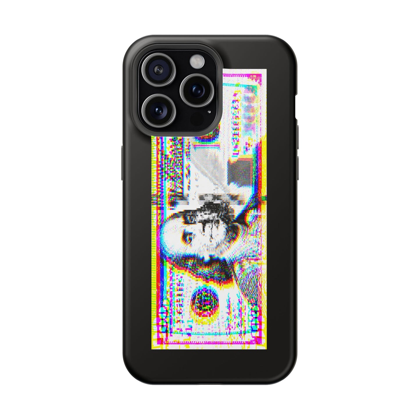 100 Dollars Bill - Neon Color Explosion - Magnetic Phone Case