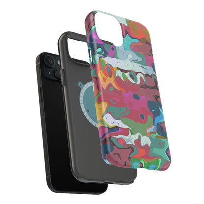 Colorful Abstract Marble - Magnetic Phone Case