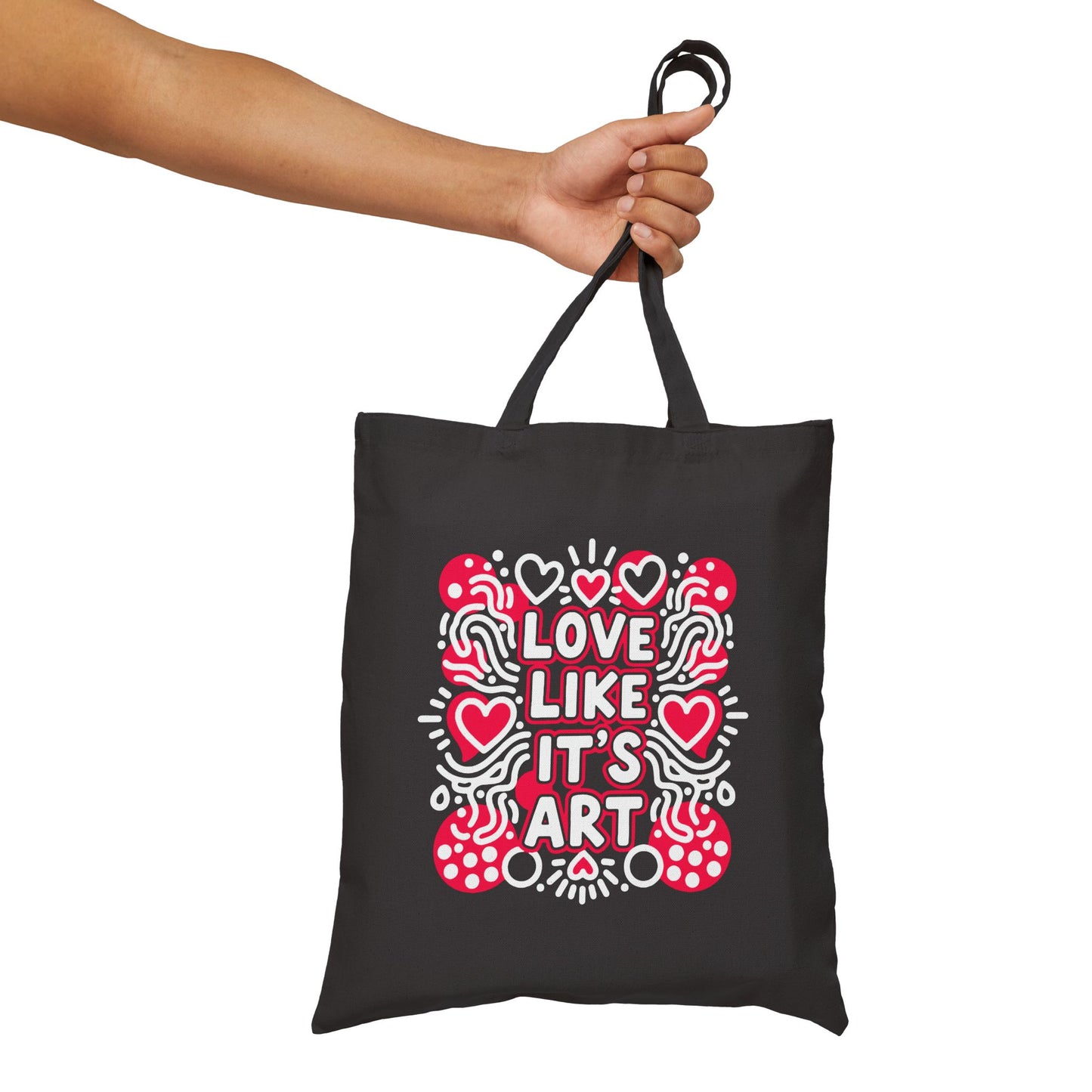 Love Like It's Art - Canvas Tote Bag