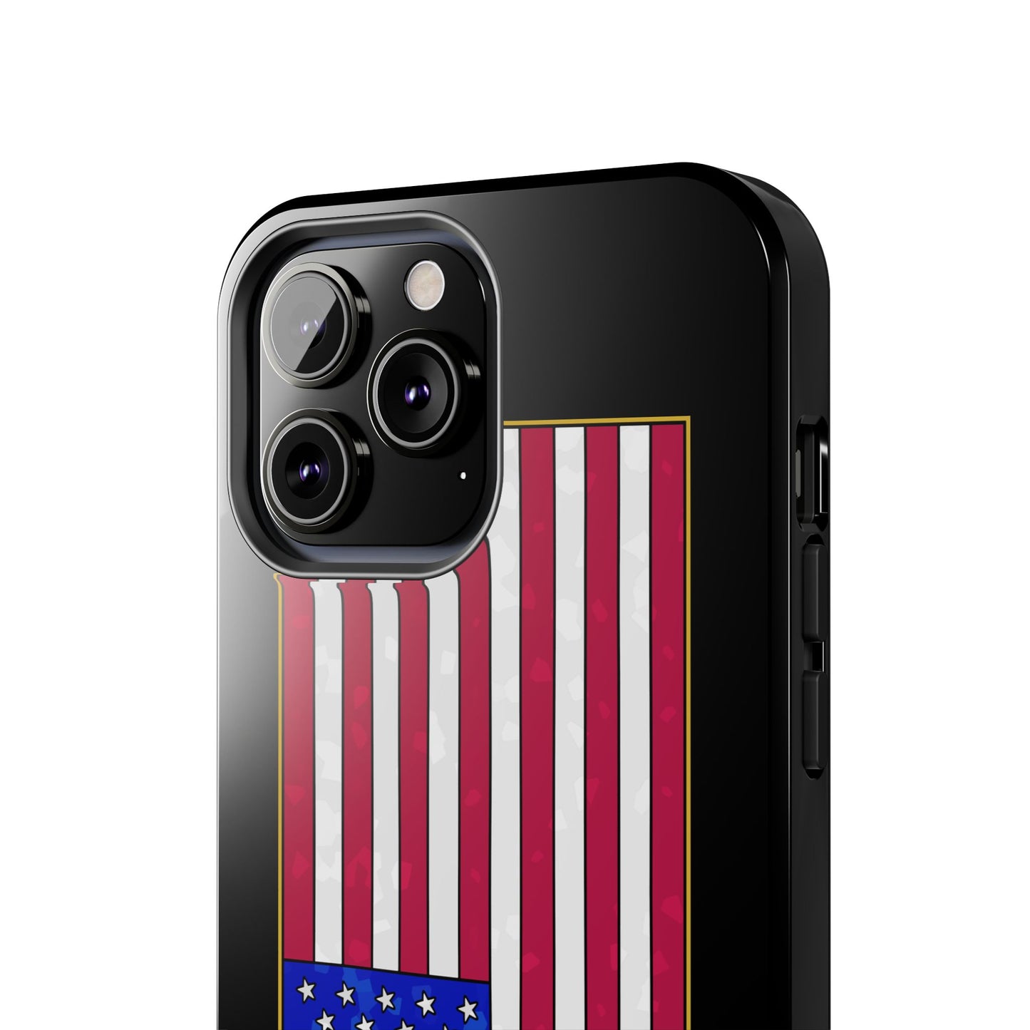 New Glory American Flag (Gold Edge Edition) - Phone Case