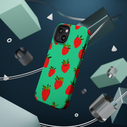 Strawberry Pattern - Magnetic Phone Case