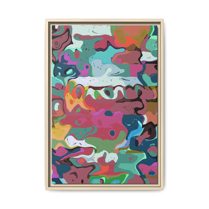 Colorful Abstract Marble - Framed Canvas