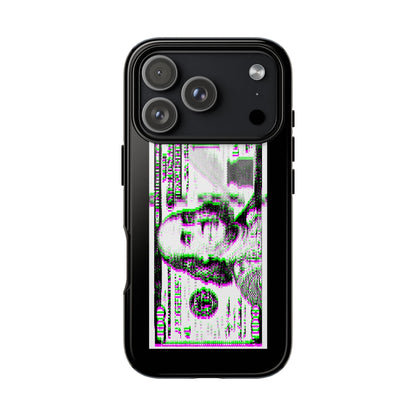 100 Dollars Bill - Green/Magenta Glitch - Phone Case