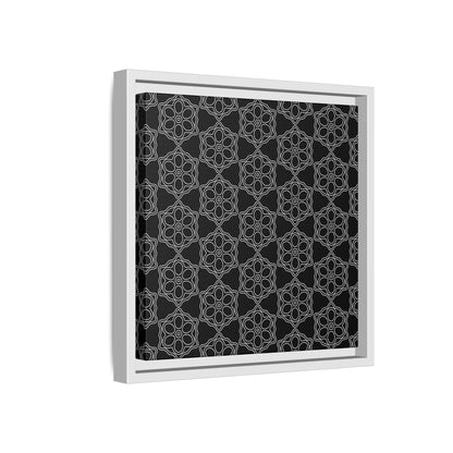 Geometric Sacred Flower - Framed Canvas
