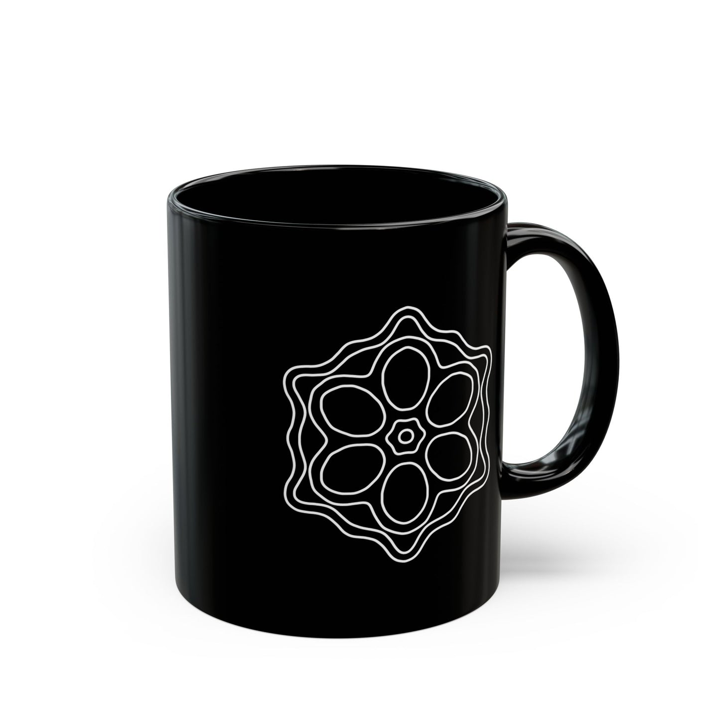 Intricate Shapes - Black Mug