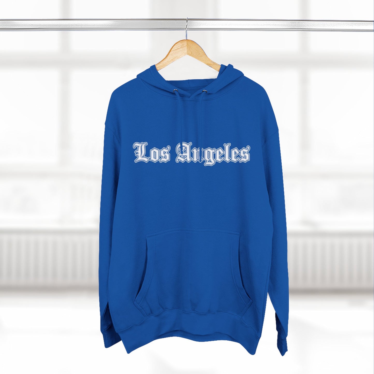 Los Angeles Three-Panel Fleece Hoodie, Cozy Sweatshirt, Streetwear Apparel, Gift for Her/Him, Casual Style, Travel Hoodie