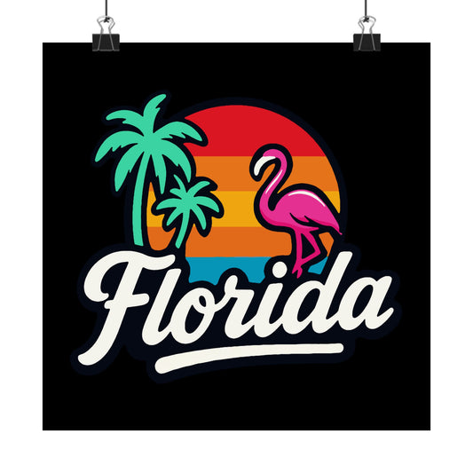 Florida Sunset Palm - Poster