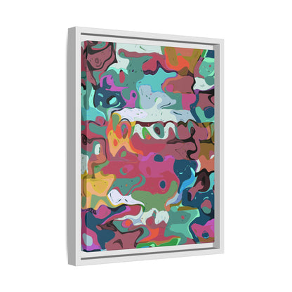 Colorful Abstract Marble - Framed Canvas