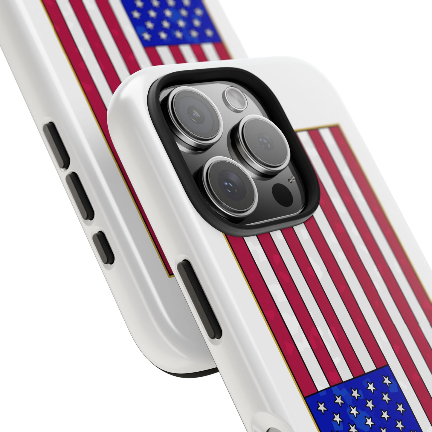 New Glory American Flag (Gold Edge Edition) - Phone Case