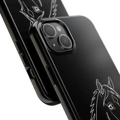 Horse Portrait Sketch - Phone Case