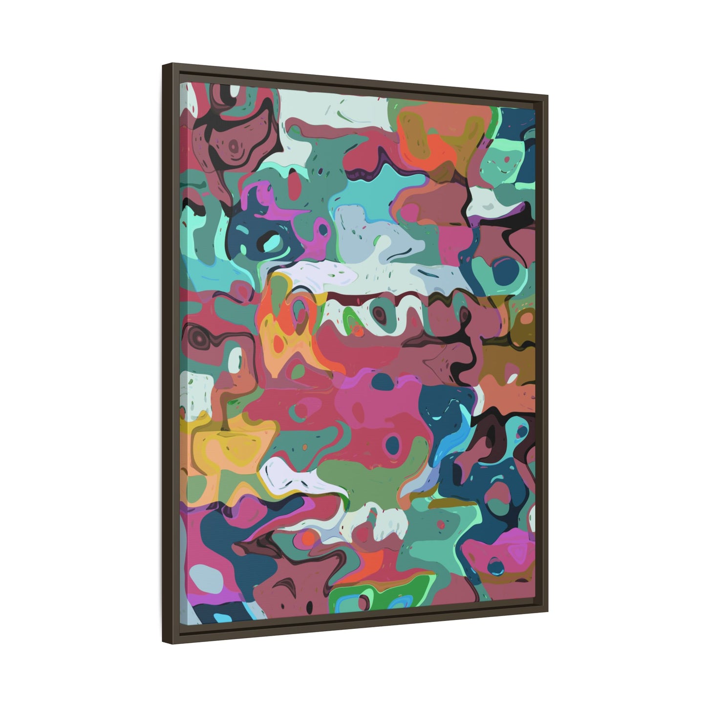 Colorful Abstract Marble - Framed Canvas