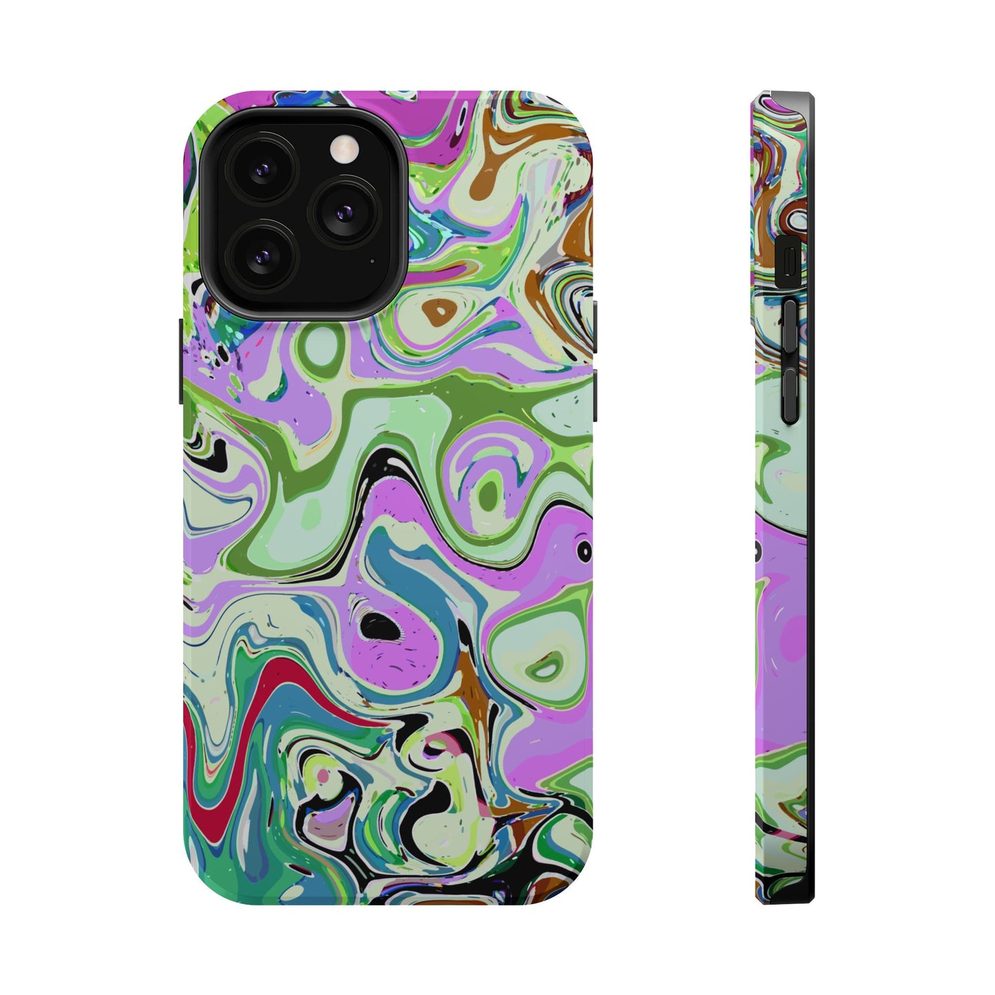 Vibrant Multi‑Color Swirl - Magnetic Phone Case