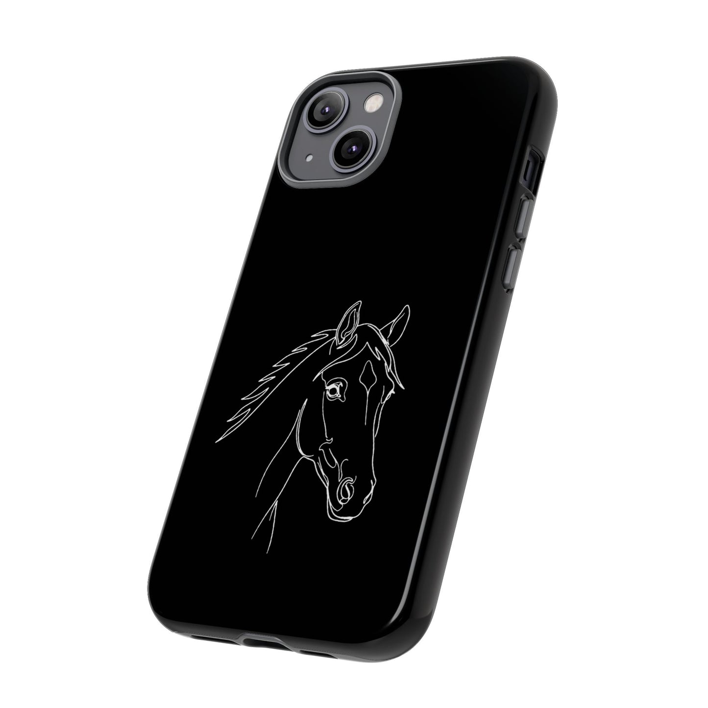 Horse Portrait Sketch - Tough Phone Case