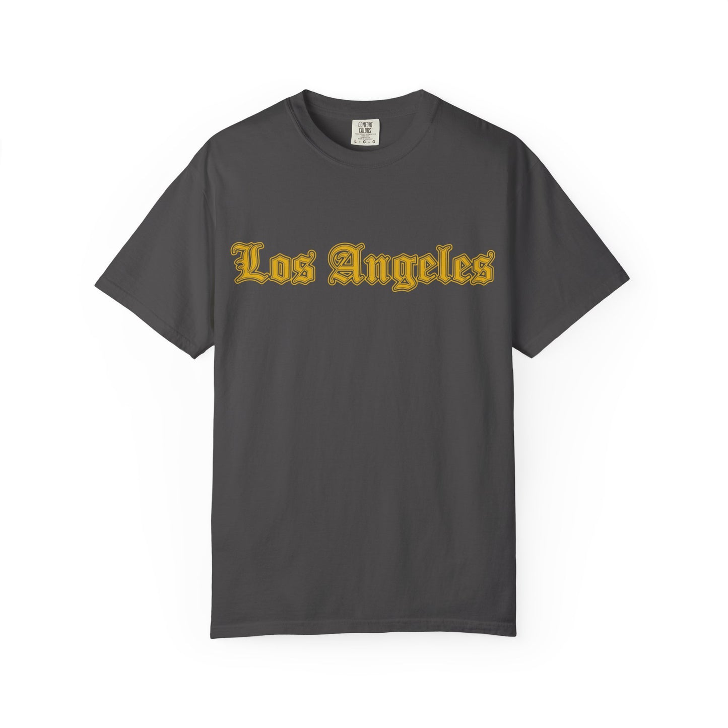 Los Angeles Garment-Dyed T-shirt - Vintage Style Tee, California Souvenir, Unisex Apparel, Trendy Gift for Friends, Relaxed Fit - Golden Edition