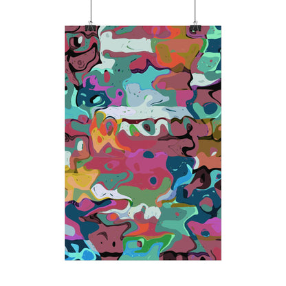 Colorful Abstract Marble - Poster