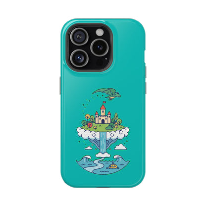 Floating Castle Dragon - Magical Fantasy Island - Magnetic Phone Case