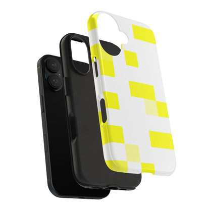 Yellow Pixel Grid -  Phone Case
