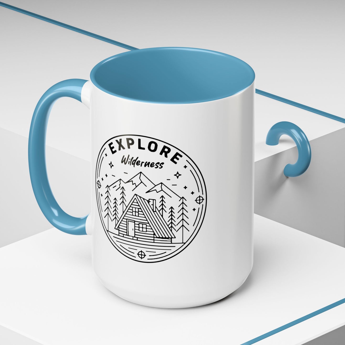 Explore Wilderness - Color Accent Mug