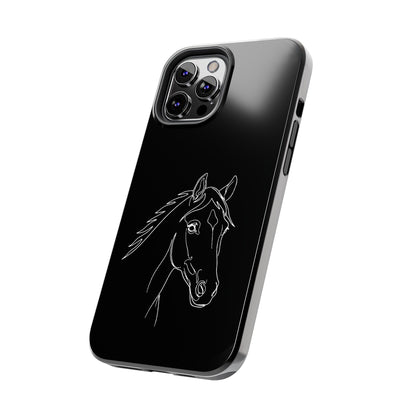 Horse Portrait Sketch - Phone Case