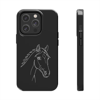 Horse Portrait Sketch - Phone Case