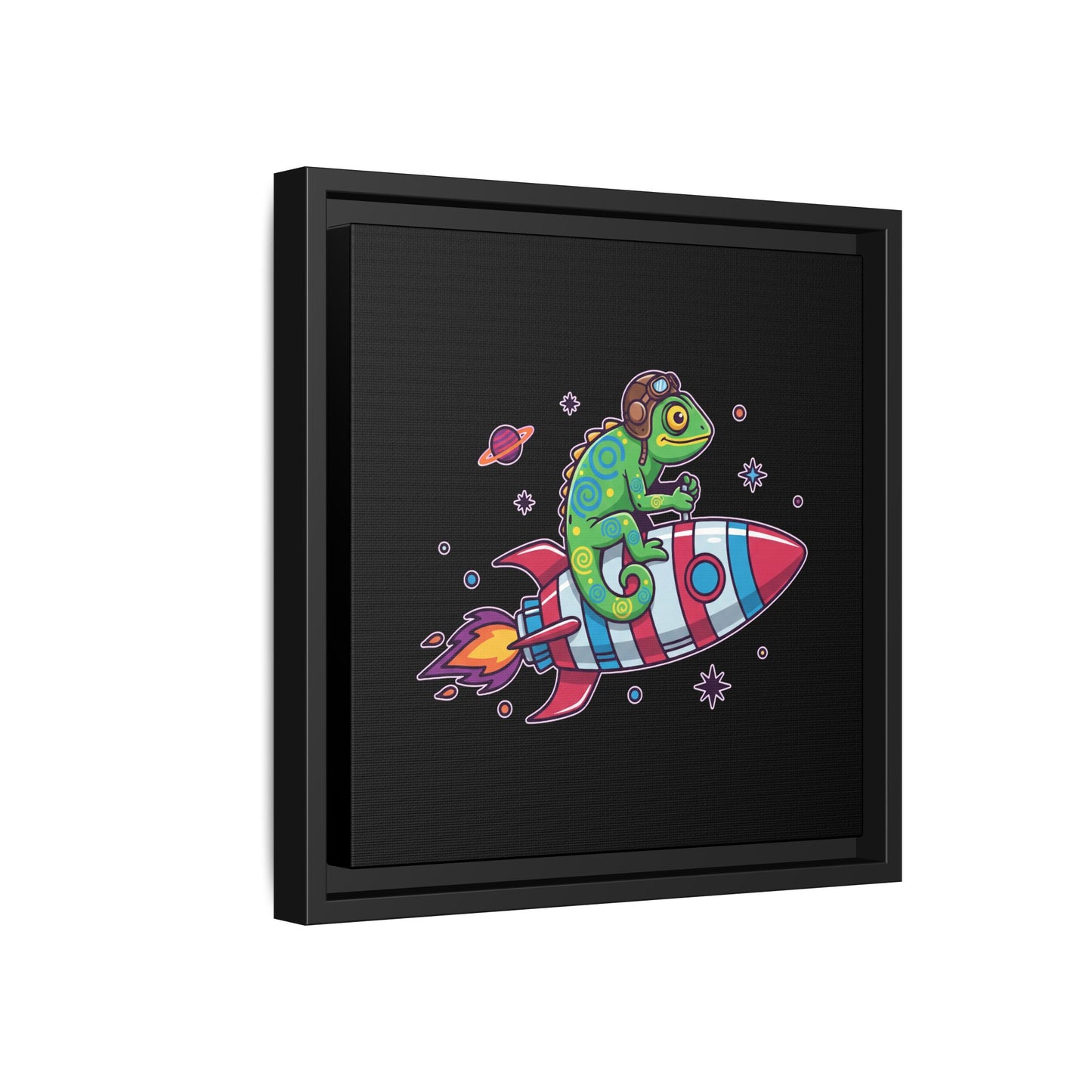Cosmic Rider - Framed Canvas