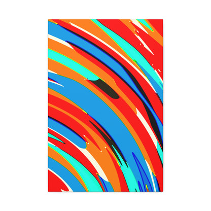 Abstract Rainbow Swirl Arc - Canvas