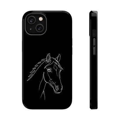 Horse Portrait Sketch - Magnetic Phone Case