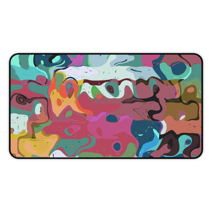 Colorful Abstract Marble - Desk Mat