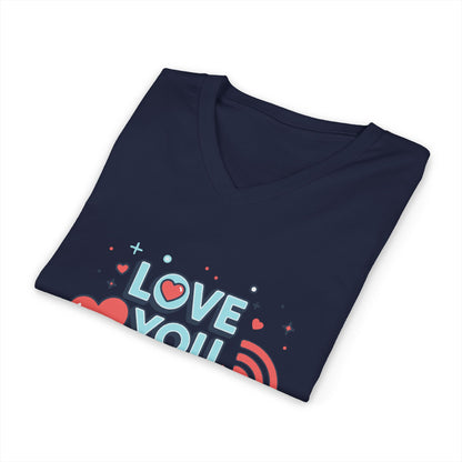 Love You More Than Wi-Fi - V-Neck Tee