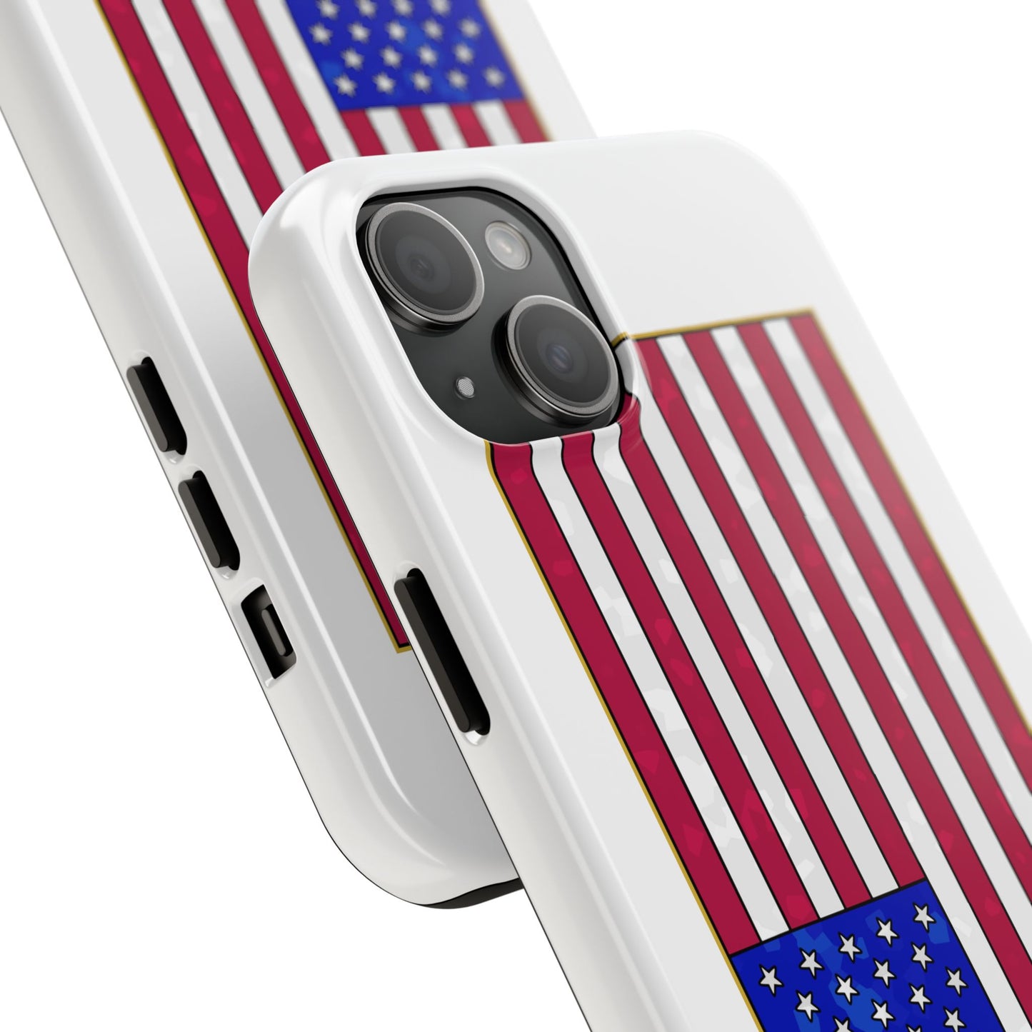 New Glory American Flag (Gold Edge Edition) - Phone Case