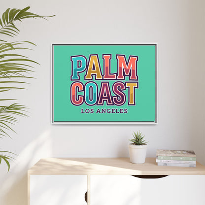Palm Coast - Los Angeles - Framed Canvas