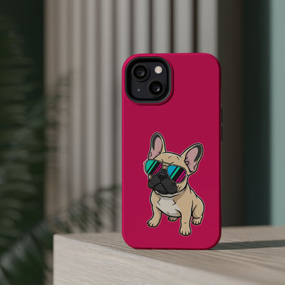 French Bulldog with Sunglasses - Magnetic Phone Case