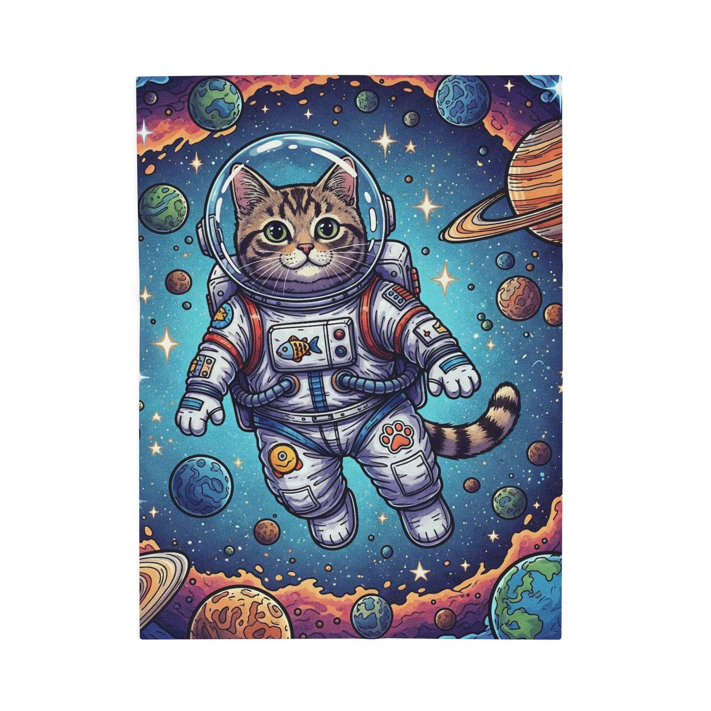 Astronaut Cat - Blanket