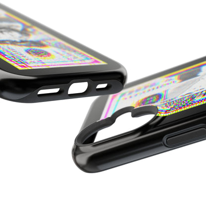 100 Dollars Bill - Neon Color Explosion - Magnetic Phone Case