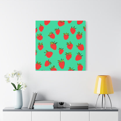 Strawberry Pattern - Canvas