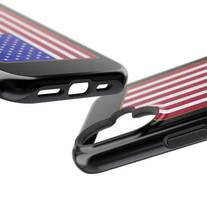 New Glory American Flag (Gold Edge Edition) - Magnetic Phone Case