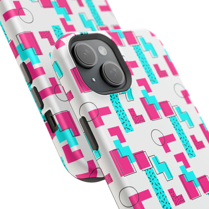 Retro Geometric Vibes - Magnetic Phone Case