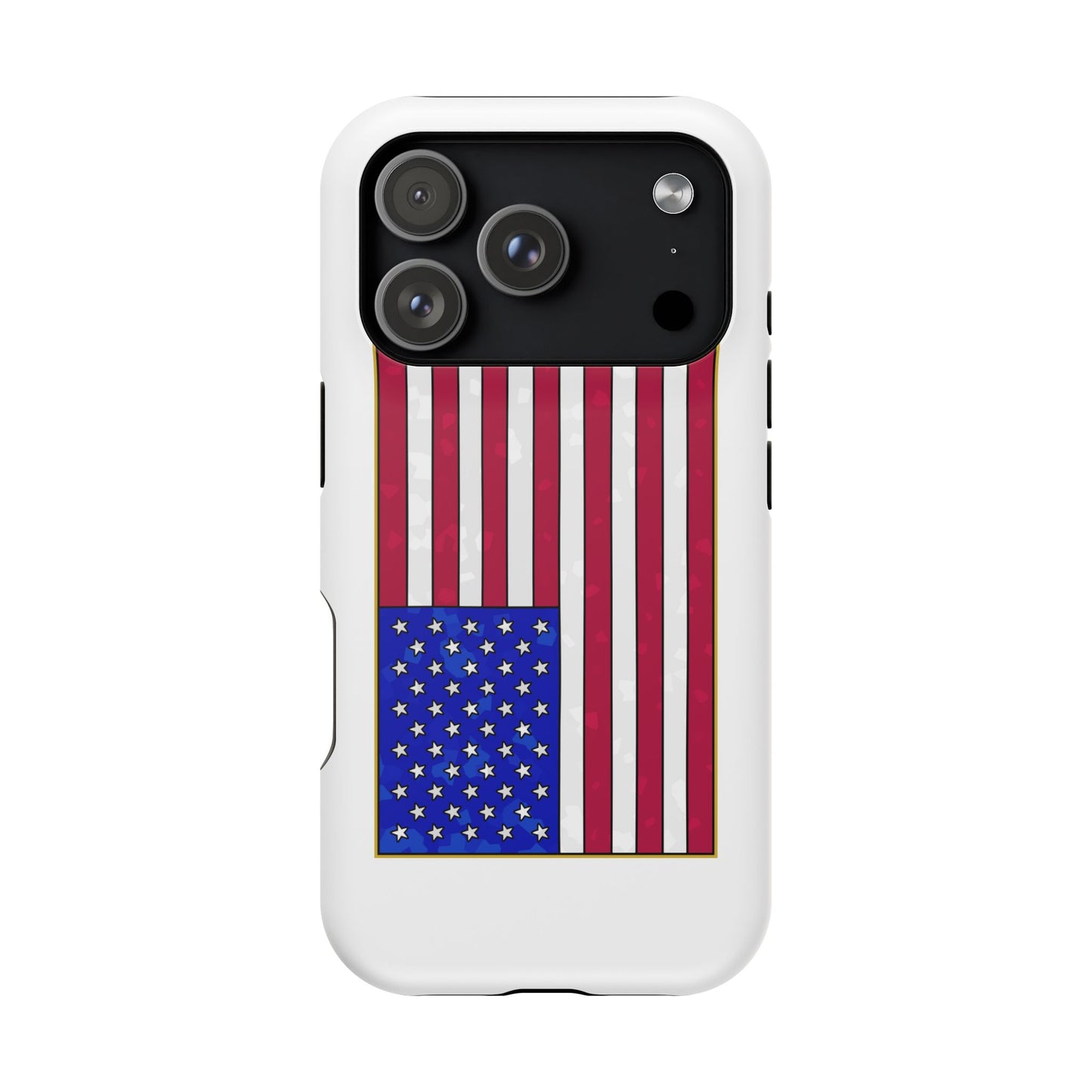 New Glory American Flag (Gold Edge Edition) - Magnetic Phone Case