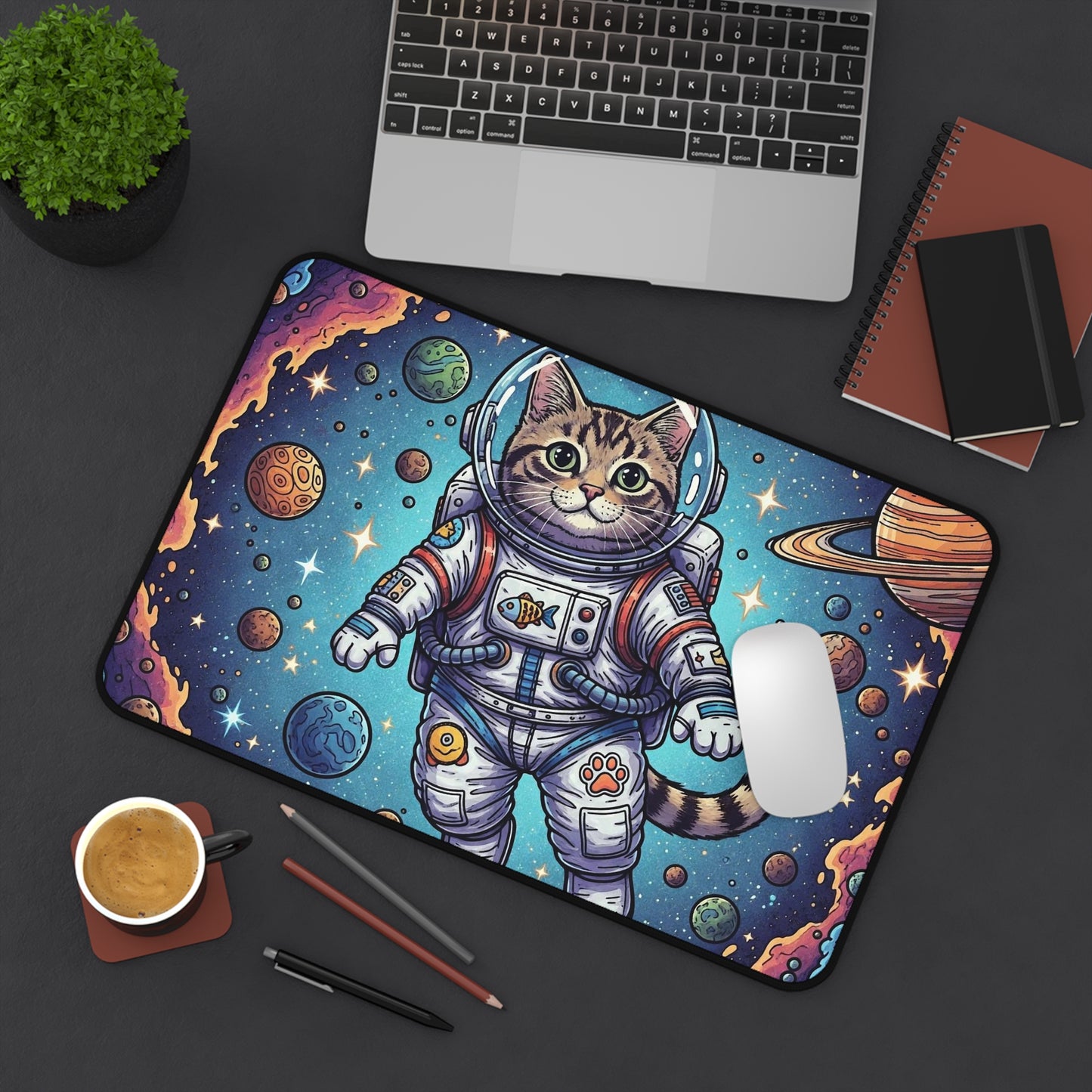 Astronaut Cat - Desk Mat