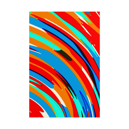 Abstract Rainbow Swirl Arc - Poster