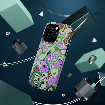 Vibrant Multi‑Color Swirl - Magnetic Phone Case