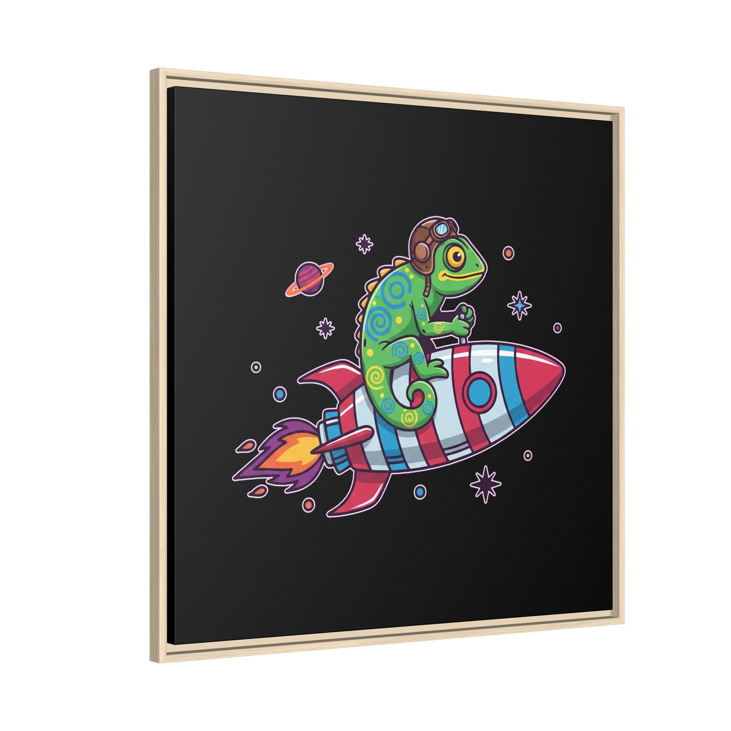 Cosmic Rider - Framed Canvas