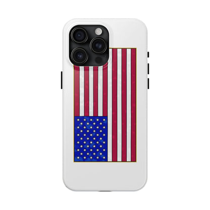 New Glory American Flag (Gold Edge Edition) - Phone Case