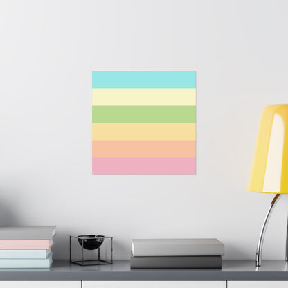 Pastel Stripes - Poster