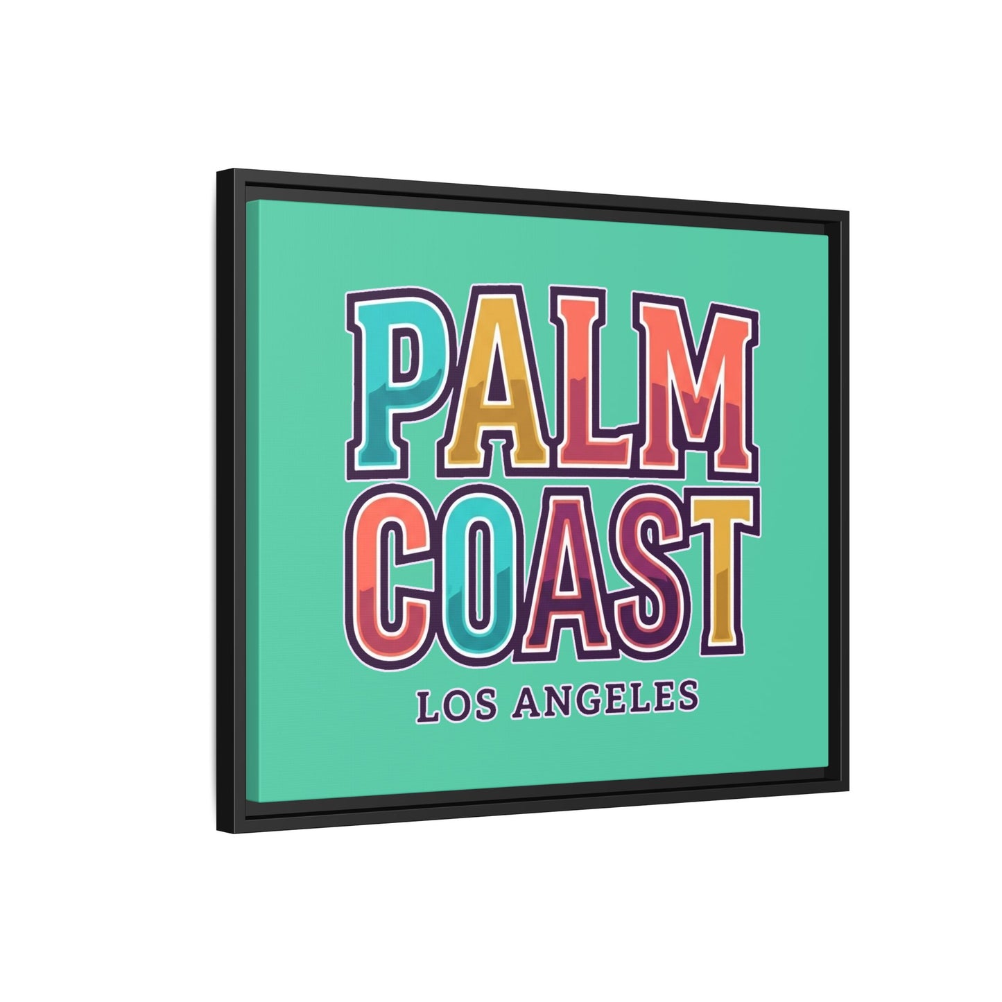 Palm Coast - Los Angeles - Framed Canvas