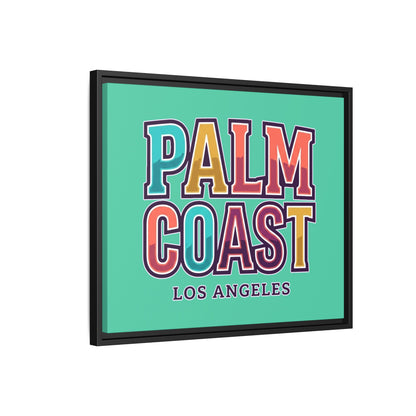 Palm Coast - Los Angeles - Framed Canvas